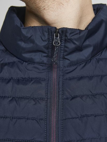 Jack & Jones MULTI BODYWARMER With COLLAR Navy Blazer - Vestes - Vestes homme grandes tailles