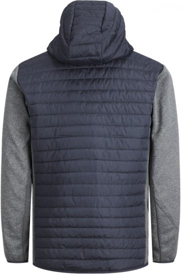 Jack & Jones MULTI QUILTED SET-IN Sleeves Jacket Grey Melange - Vestes - Vestes homme grandes tailles