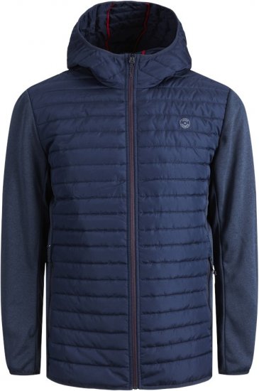Jack & Jones MULTI QUILTED SET-IN Sleeves Jacket Navy Blazer - Vestes - Vestes homme grandes tailles