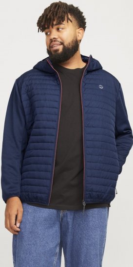 Jack & Jones MULTI QUILTED SET-IN Sleeves Jacket Navy Blazer - Vestes - Vestes homme grandes tailles