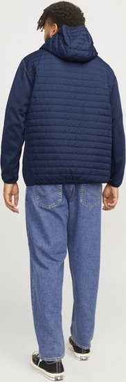 Jack & Jones MULTI QUILTED SET-IN Sleeves Jacket Navy Blazer - Vestes - Vestes homme grandes tailles