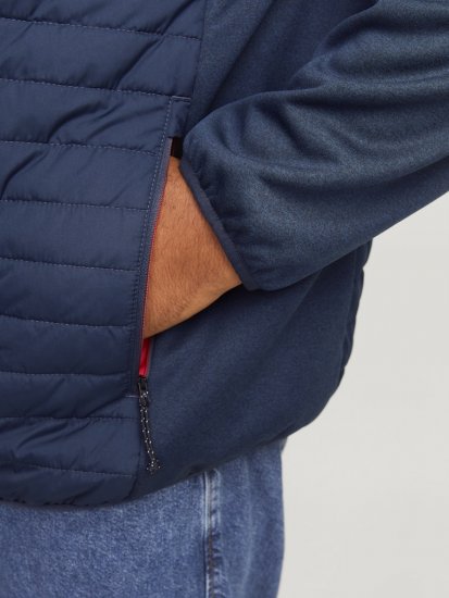 Jack & Jones MULTI QUILTED SET-IN Sleeves Jacket Navy Blazer - Vestes - Vestes homme grandes tailles