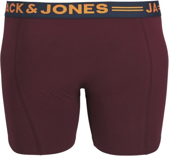 Jack & Jones LICHFIELD Trunks 3-Pack Burgundy - Sous-vêtements & bain - Sous-vêtements Grande Taille