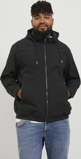 Jack & Jones BASIC Water-Resistant Softshell Jacket Black - Vestes - Vestes homme grandes tailles