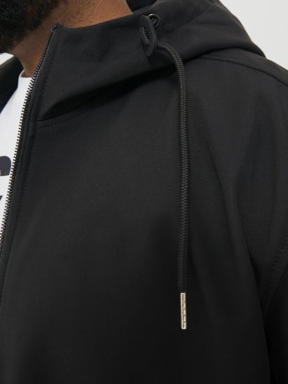Jack & Jones BASIC Water-Resistant Softshell Jacket Black - Vestes - Vestes homme grandes tailles