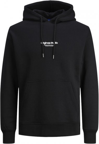 Jack & Jones ESTERBRO Hoodie Black - Sweatshirts & hoodies - Sweatshirts/Hoodies grande taille homme