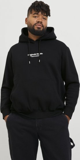 Jack & Jones ESTERBRO Hoodie Black - Sweatshirts & hoodies - Sweatshirts/Hoodies grande taille homme