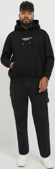 Jack & Jones ESTERBRO Hoodie Black - Sweatshirts & hoodies - Sweatshirts/Hoodies grande taille homme
