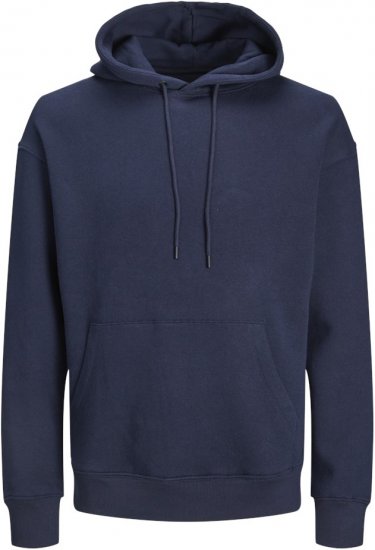 Jack & Jones BRADLEY Hoodie Navy Blazer - Sweatshirts & hoodies - Sweatshirts/Hoodies grande taille homme