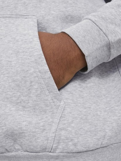 Jack & Jones BRADLEY Hoodie Light Grey Melange - Sweatshirts & hoodies - Sweatshirts/Hoodies grande taille homme