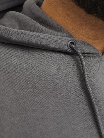 Jack & Jones BRADLEY Hoodie Grey - Sweatshirts & hoodies - Sweatshirts/Hoodies grande taille homme