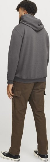 Jack & Jones BRADLEY Hoodie Grey - Sweatshirts & hoodies - Sweatshirts/Hoodies grande taille homme