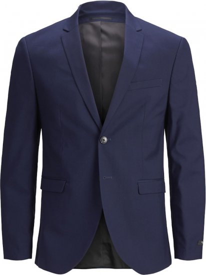 Jack & Jones FRANCO Blazer Medieval Blue - Costumes - Costumes grandes tailles 