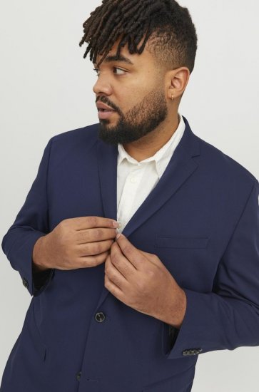 Jack & Jones FRANCO Blazer Medieval Blue - Costumes - Costumes grandes tailles 