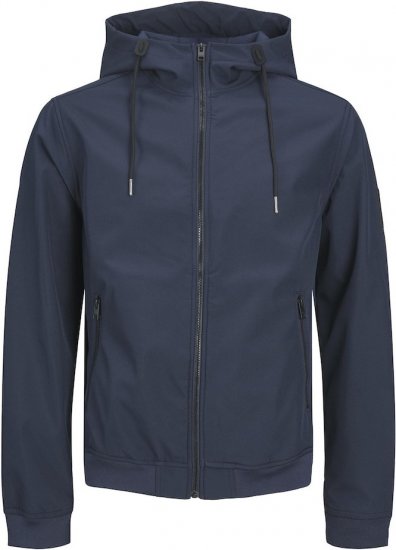 Jack & Jones BASIC Water-Resistant Softshell Jacket Navy Blazer - Vestes - Vestes homme grandes tailles
