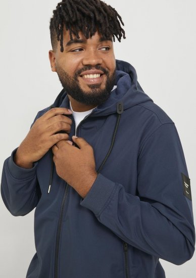 Jack & Jones BASIC Water-Resistant Softshell Jacket Navy Blazer - Vestes - Vestes homme grandes tailles