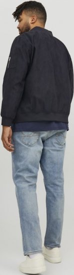 Jack & Jones ROCKY Faux Suede Bomber Jacket Jet Black - Vestes - Vestes homme grandes tailles
