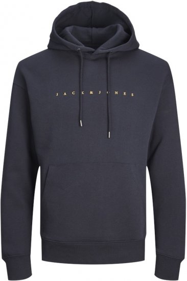 Jack & Jones STAR Hoodie Dark Navy - Sweatshirts & hoodies - Sweatshirts/Hoodies grande taille homme