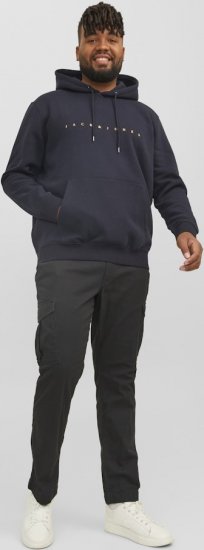 Jack & Jones STAR Hoodie Dark Navy - Sweatshirts & hoodies - Sweatshirts/Hoodies grande taille homme