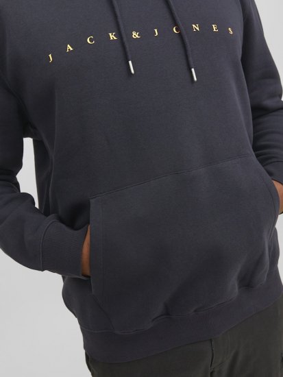 Jack & Jones STAR Hoodie Dark Navy - Sweatshirts & hoodies - Sweatshirts/Hoodies grande taille homme