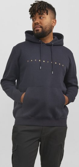 Jack & Jones STAR Hoodie Dark Navy - Sweatshirts & hoodies - Sweatshirts/Hoodies grande taille homme