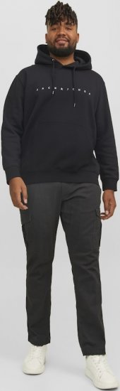 Jack & Jones STAR Hoodie Black - Sweatshirts & hoodies - Sweatshirts/Hoodies grande taille homme