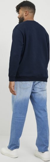 Jack & Jones BRADLEY Sweatshirt Navy Blazer - Sweatshirts & hoodies - Sweatshirts/Hoodies grande taille homme