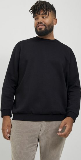 Jack & Jones BRADLEY Sweatshirt Black - Sweatshirts & hoodies - Sweatshirts/Hoodies grande taille homme