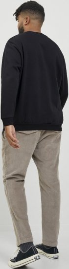 Jack & Jones BRADLEY Sweatshirt Black - Sweatshirts & hoodies - Sweatshirts/Hoodies grande taille homme