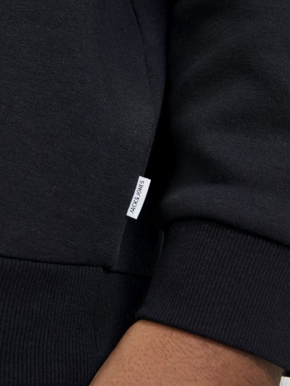 Jack & Jones BRADLEY Sweatshirt Black - Sweatshirts & hoodies - Sweatshirts/Hoodies grande taille homme