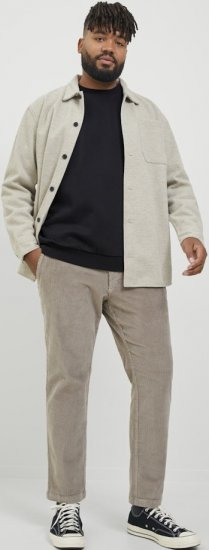 Jack & Jones BRADLEY Sweatshirt Black - Sweatshirts & hoodies - Sweatshirts/Hoodies grande taille homme