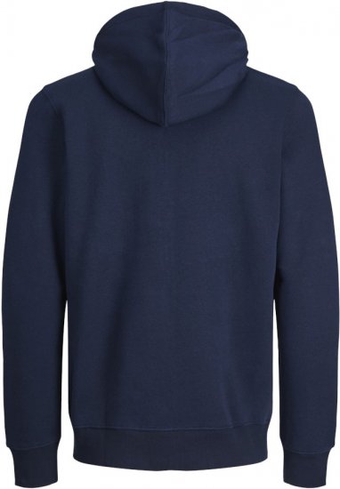 Jack & Jones BRADLEY Zip Hoodie Navy Blazer - Sweatshirts & hoodies - Sweatshirts/Hoodies grande taille homme