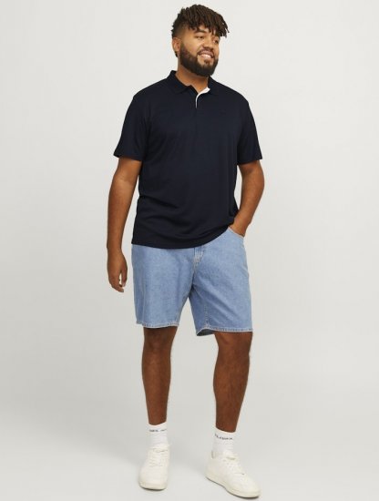 Jack & Jones Rodney Polo Shirt Night Sky - Polos - Polos homme grande taille