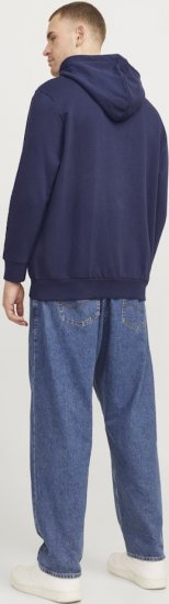 Jack & Jones CALEB Hoodie Navy Blazer - Sweatshirts & hoodies - Sweatshirts/Hoodies grande taille homme