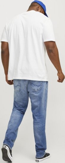 Jack & Jones BRADLEY T-Shirt White - T-shirts - T-shirts Homme Grande Taille