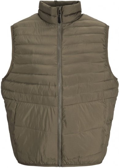 Jack & Jones STATE Vest Brown - Vestes - Vestes homme grandes tailles