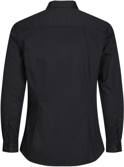Jack & Jones ARMA LS Shirt Black - Chemises - Chemises Grandes Tailles Hommes