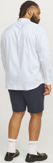 Jack & Jones ARMA LS Shirt White - Chemises - Chemises Grandes Tailles Hommes