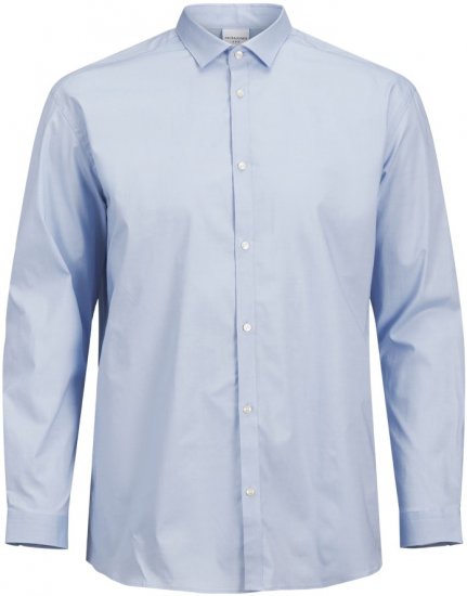 Jack & Jones ARMA LS Shirt Cashmere Blue - Chemises - Chemises Grandes Tailles Hommes