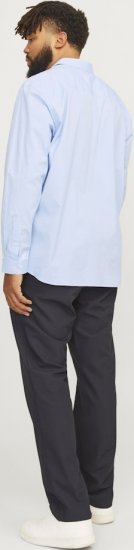 Jack & Jones ARMA LS Shirt Cashmere Blue - Chemises - Chemises Grandes Tailles Hommes