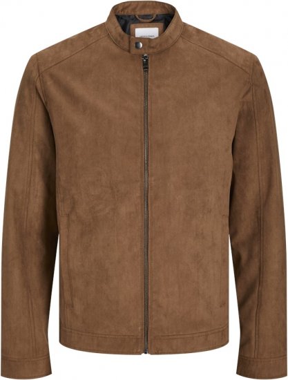 Jack & Jones DYLAN Clean Jacket Brown - Vestes - Vestes homme grandes tailles