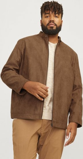 Jack & Jones DYLAN Clean Jacket Brown - Vestes - Vestes homme grandes tailles
