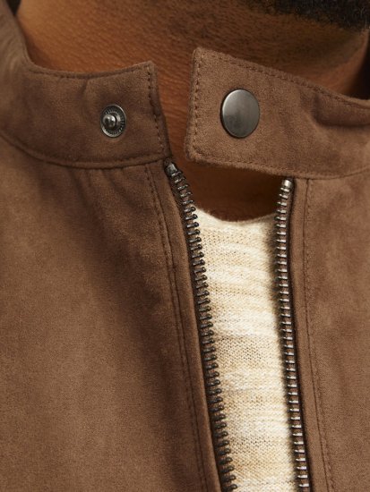 Jack & Jones DYLAN Clean Jacket Brown - Vestes - Vestes homme grandes tailles