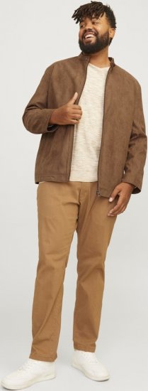Jack & Jones DYLAN Clean Jacket Brown - Vestes - Vestes homme grandes tailles