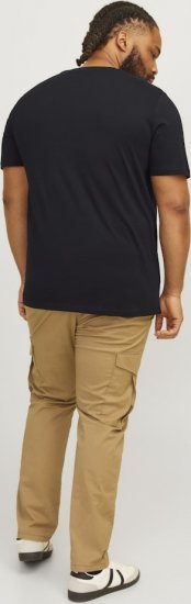 Jack & Jones CORP Logo Play 5 T-Shirt Black - T-shirts - T-shirts Homme Grande Taille