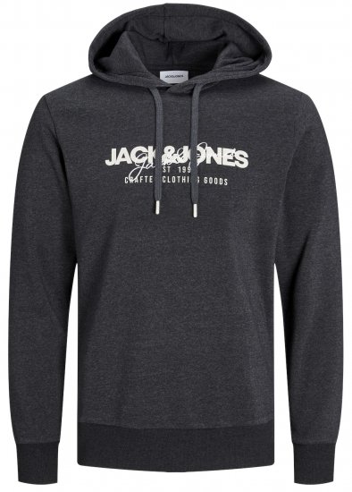 Jack & Jones JJALVIS Hoodie Black - Sweatshirts & hoodies - Sweatshirts/Hoodies grande taille homme