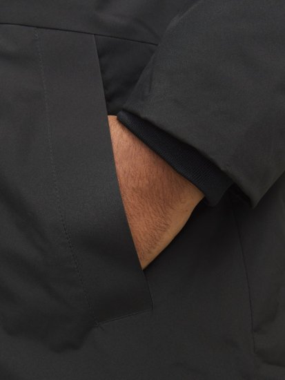 Jack & Jones PAYNE Windproof Parka Black - Vestes - Vestes homme grandes tailles