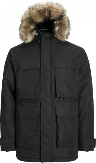 Jack & Jones STAR Parka Black - Vestes - Vestes homme grandes tailles