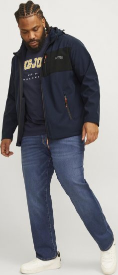 Jack & Jones JJTAYLOR Softshell Jacket Navy Blazer - Vestes - Vestes homme grandes tailles