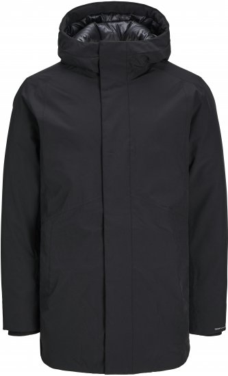 Jack & Jones KEEN Windproof Parka Black - Vestes - Vestes homme grandes tailles